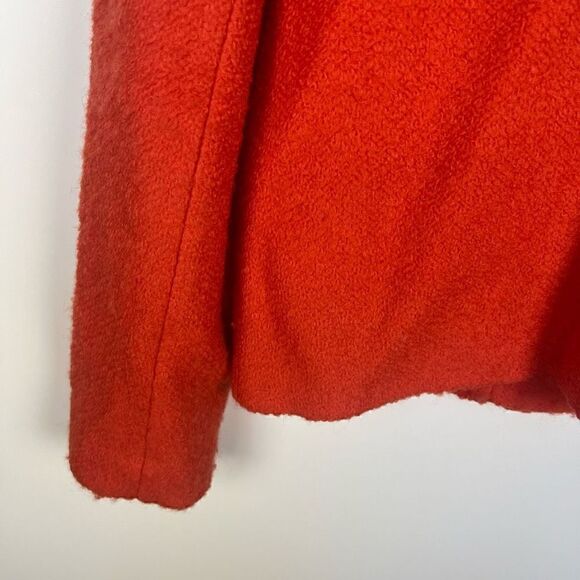 Sister Jane Tweed Boucle Moto Jacket Biker Wool Blend Orange women’s size S - Picture 7 of 9